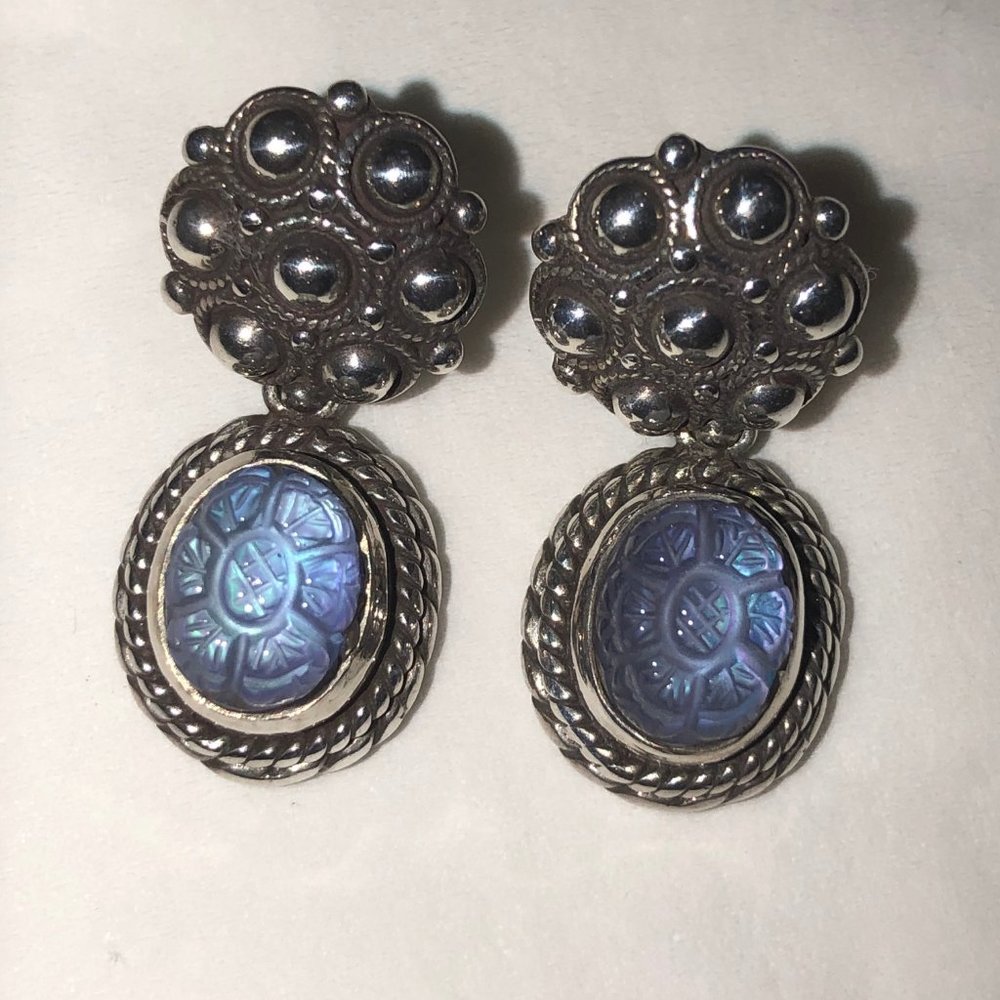 STEPHEN DWECK moonstone earrings!!